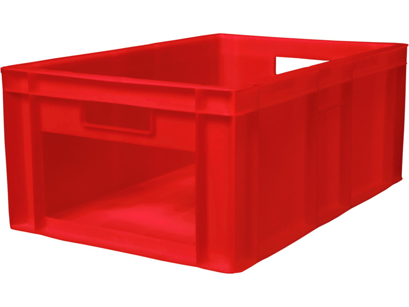 Ящик мясной сплошной с вырезом, красный, код:06441 204 В НСТ Полипропилен (PP)