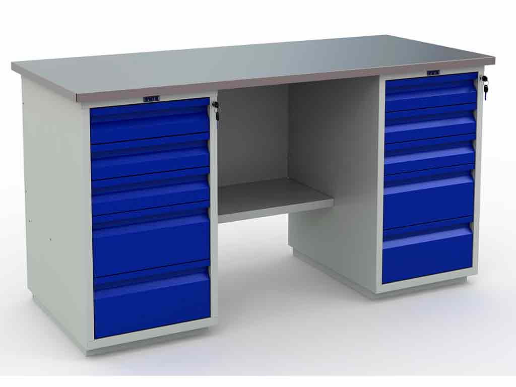 Верстак металлический Практик Profi (№604) WT160.WD5/WD5.000