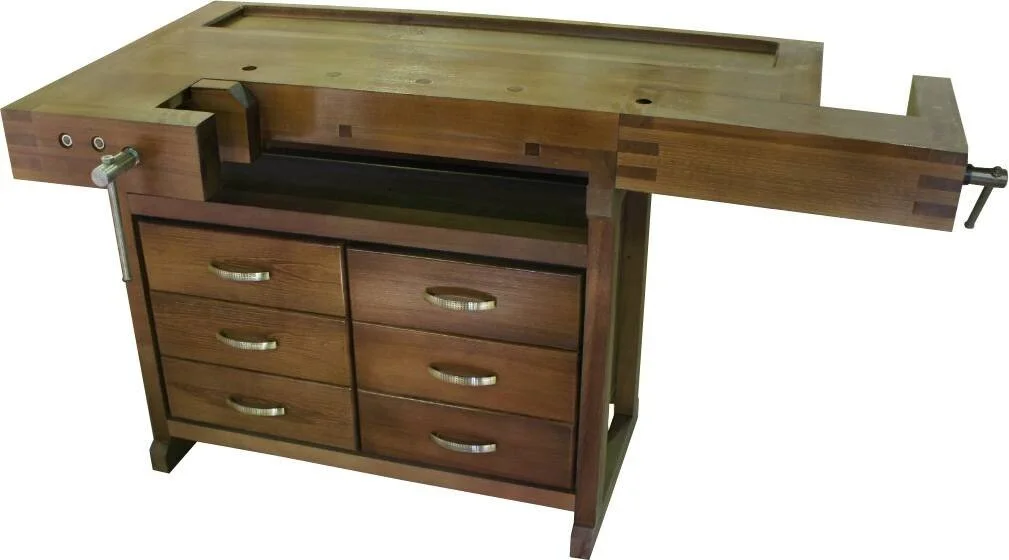 Верстак столярный Ученический (бук-сосна) с тумбой Престиж