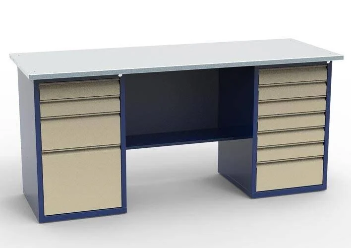 Верстак слесарный двухтумбовый СВ-2Т.04.07.19