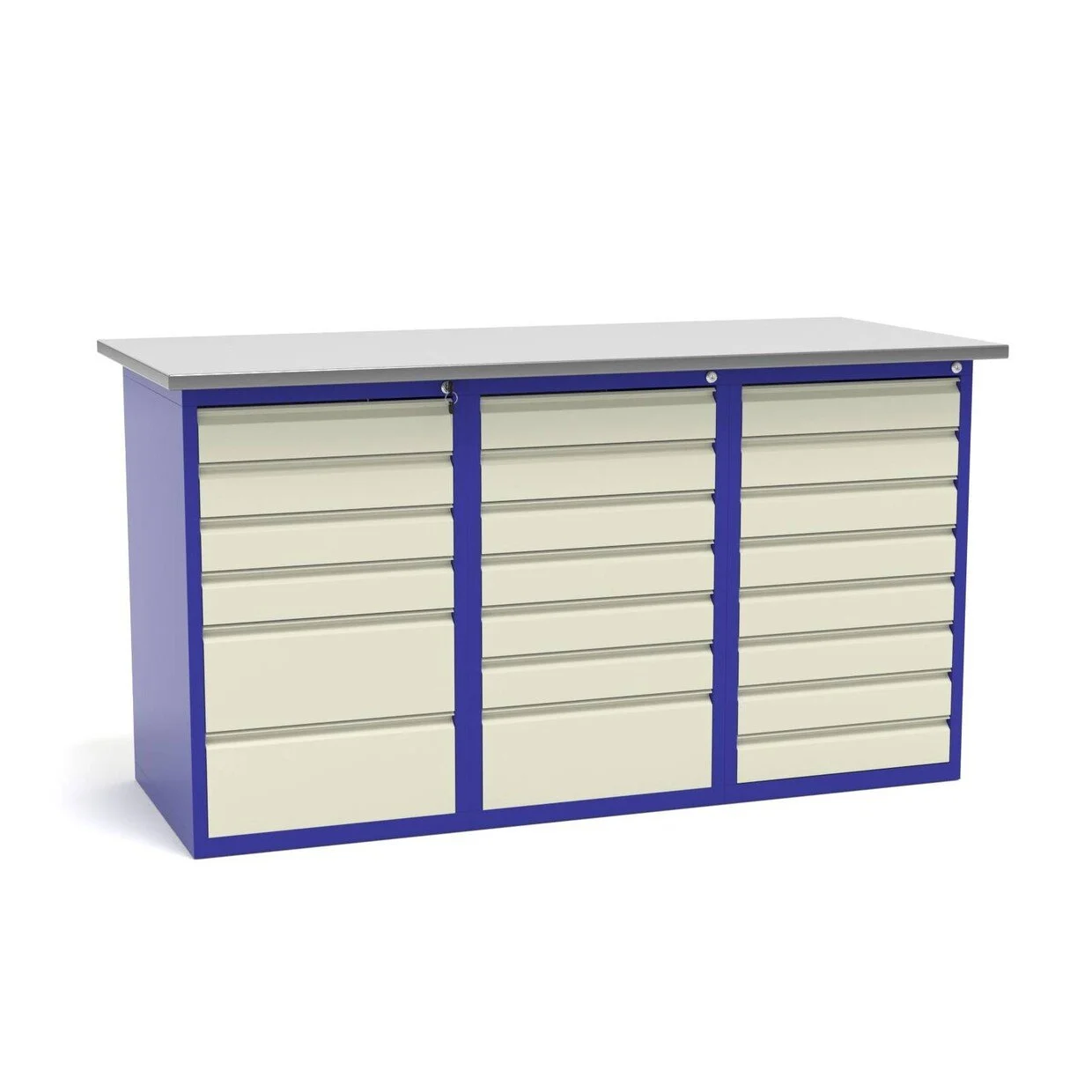 Верстак слесарный трехтумбовый СВ-3Т.06.07.08.16