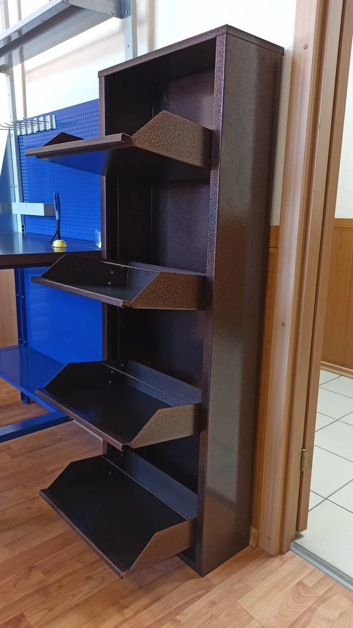 Фото - шкаф металлический для обуви об-4 медный антик