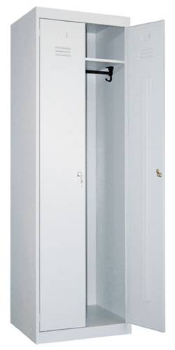 Фото - шкаф для одежды металлический - тм 22-600 усиленный в раздевалку для сотрудников
