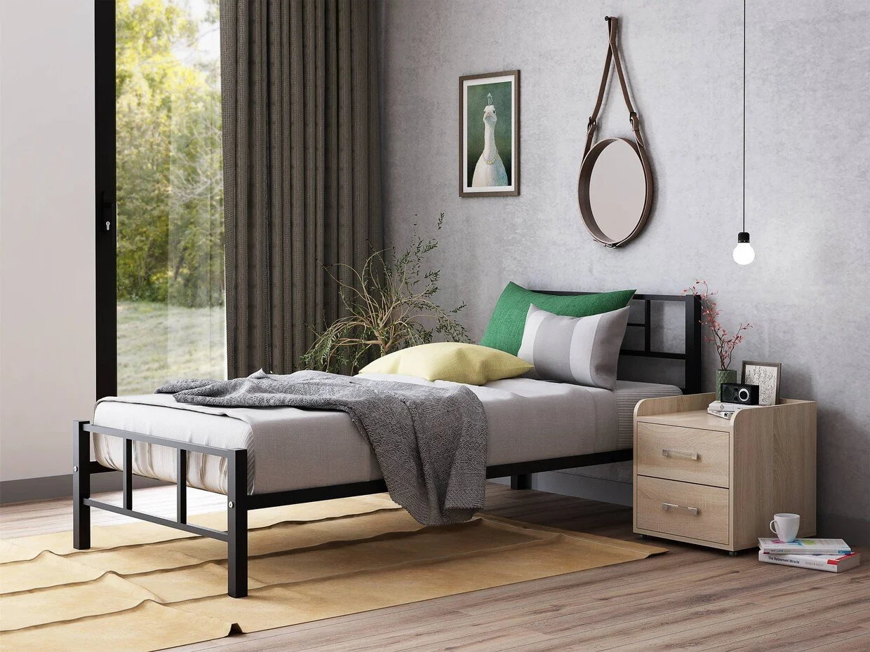 Фото кровать кадис черная/190х90