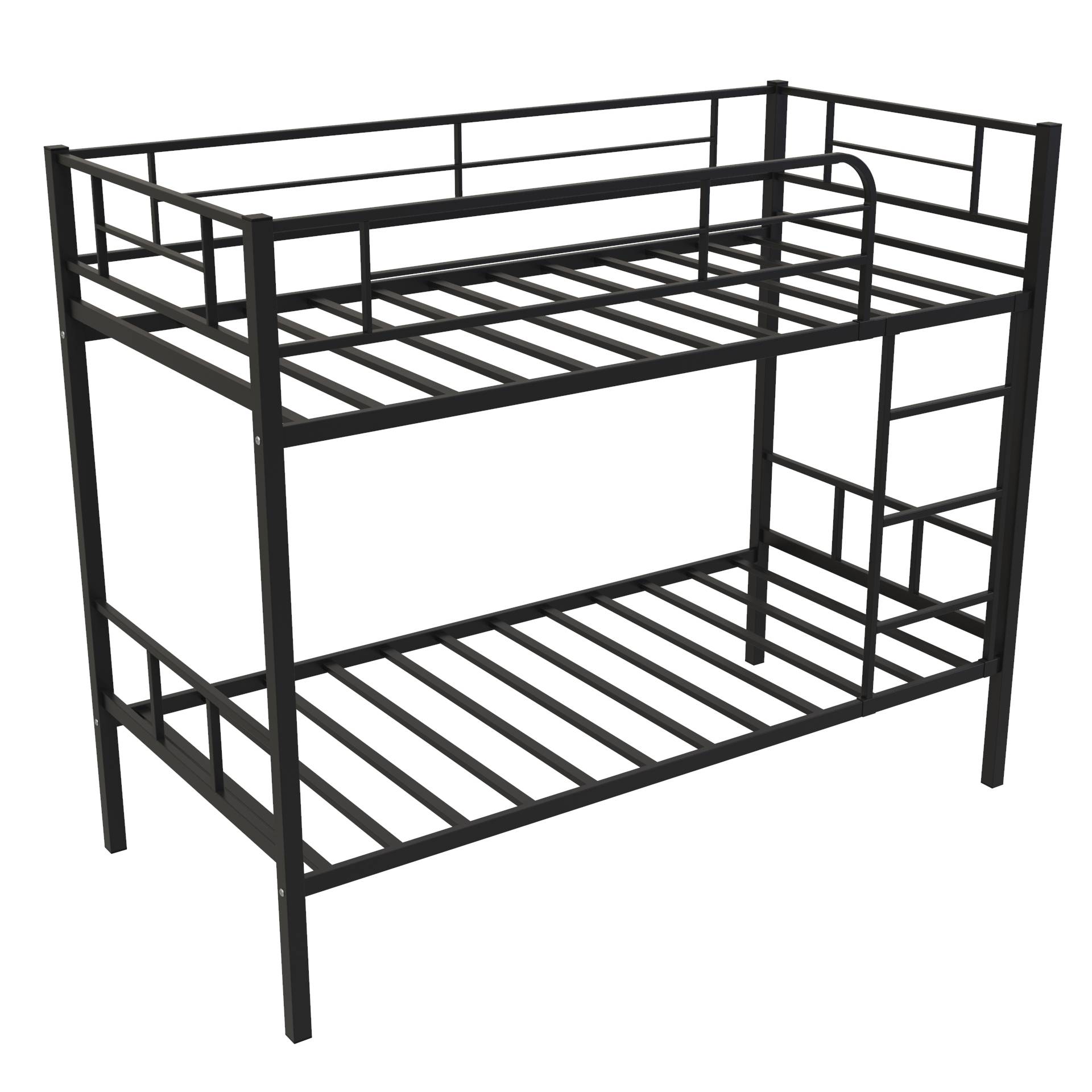 Фото кровать двухъярусная металлическая - севилья-2 черная