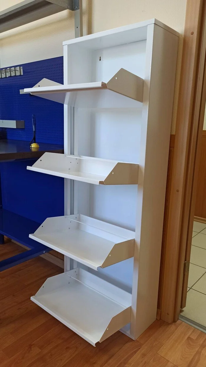 Фото - шкаф металлический для обуви об-4 белый