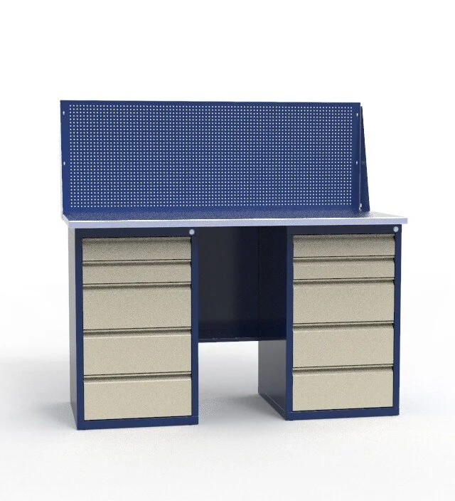 Верстак слесарный двухтумбовый СВ-2Т.05.05.14_сб8